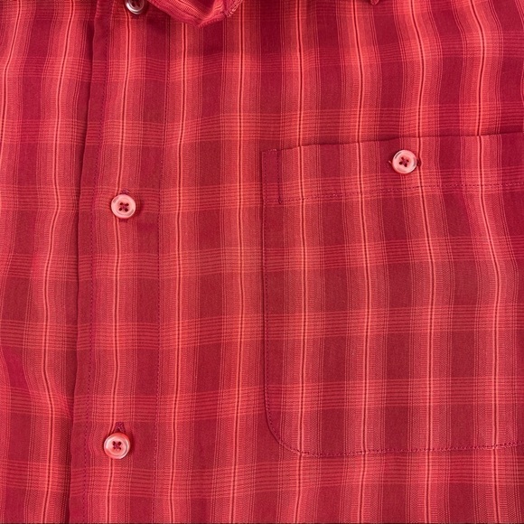 R&R Casual Button Up Shirt Mens XXL Red Plaid - Picture 6 of 8